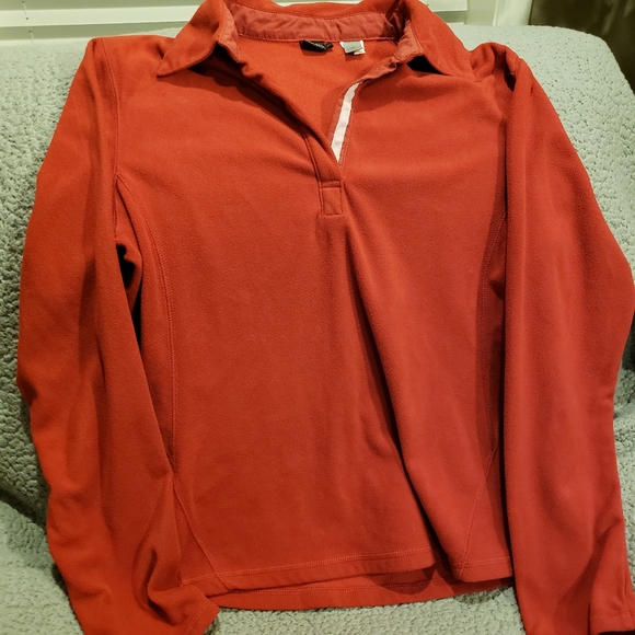 REI Tops - Vintage REI collared Pullover long sleeve collared fleece pullover red size M